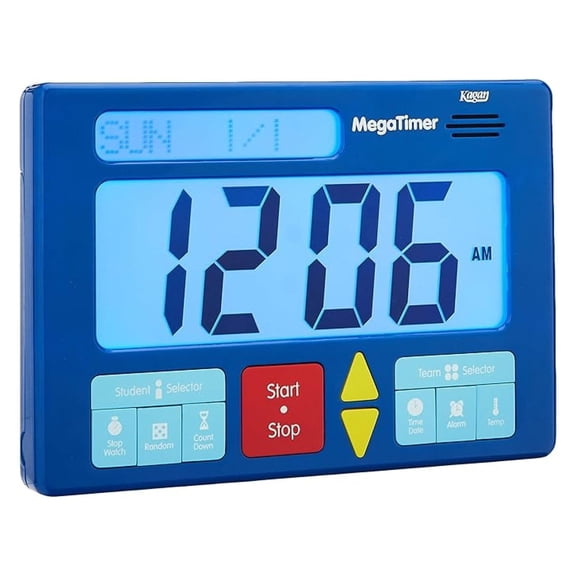 MegaTimer JMT XYT Blue Large Digital Timer for Classroom Office Event Management