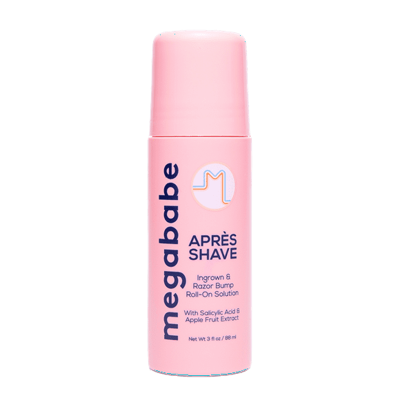 Megababe Après Shave, Ingrown Hair & Razor Bump Liquid Roll-on Treatment, 3 fl oz