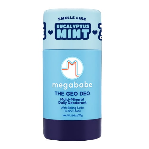 Megababe Geo Deo Daily Deodorant Stick, Multi-Minerals, Aluminum-Free, 2.6 oz