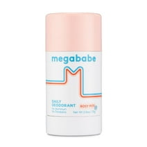 Megababe Rosy Pits Daily Deodorant Stick, Aluminum-Free, Clear & Clean, 2.6 oz