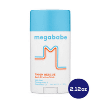 Megababe Thigh Rescue Anti-Chafe Stick, Prevents Skin Chafe & Irritation, 2.12 oz