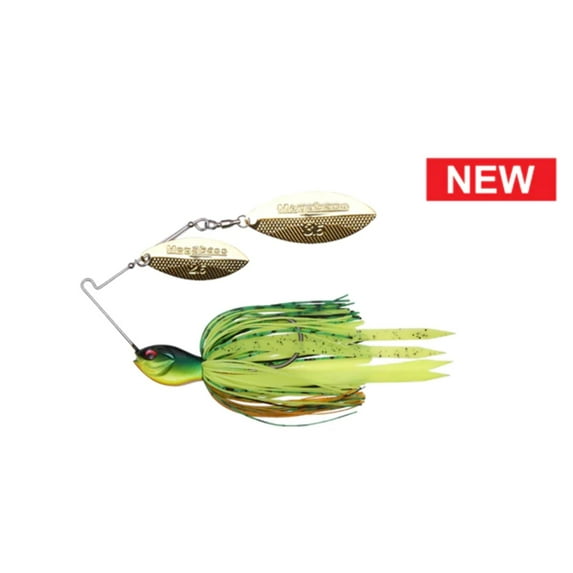Megabass SV-3 Double Willow Spinnerbait - 3/4 oz. (Hot Tiger)