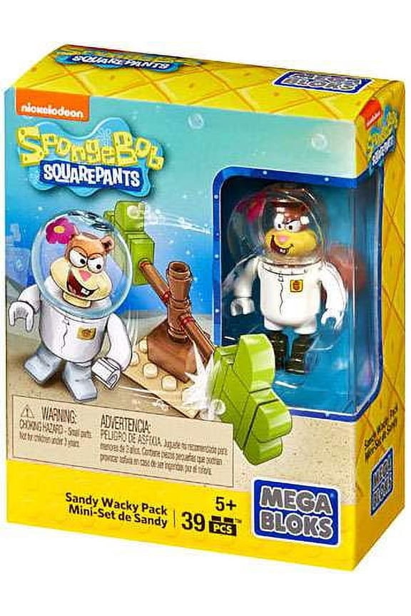 Megabloks Spongebob Squarepants Sandy Wacky Pack Building Playset