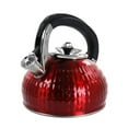 thumbnail image 1 of MegaChef 3 Liter Stovetop Whistling Kettle in Red, 1 of 4