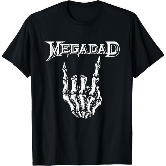 Megadad Retro 90s Hard Rock Band Heavy Metal Father's Day T-Shirt