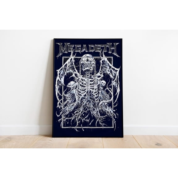 Megadeth Album Cover : Music Wall Art Print #789, Stretched Canvas Size 8x12