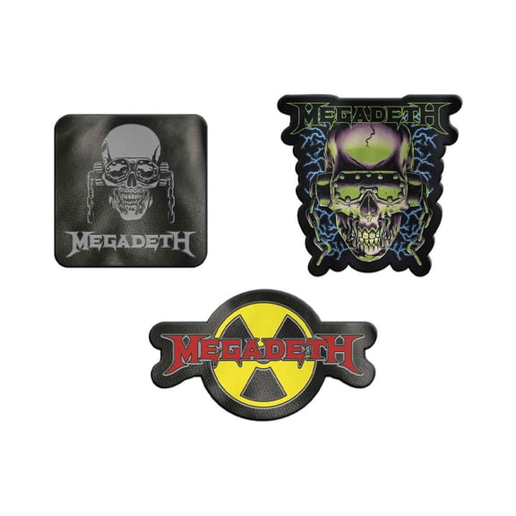 Megadeth Band Logo Set Of 5 Patches