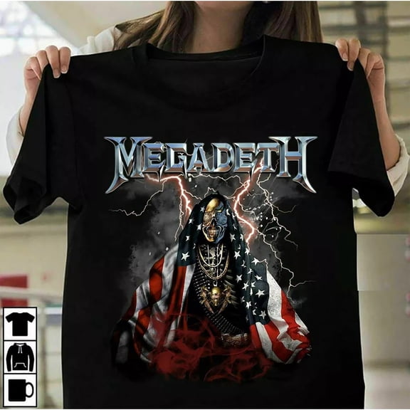 Megadeth Band United Abominations Album Cotton Unisex Black Men