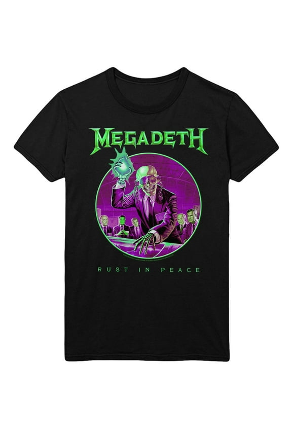 Megadeth Green - 4XL Rust Unisex T-Shirt - Black - 4XL
