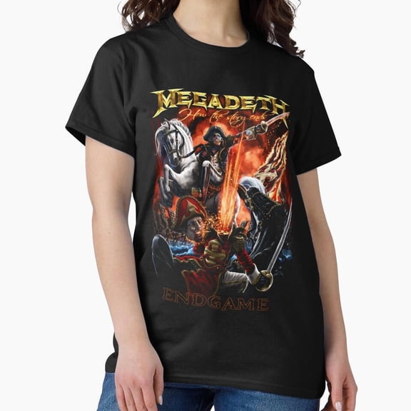Megadeth Inspired Metal Art Style Bold Graphic Tribute Unisex T-Shirt up to size 5XL