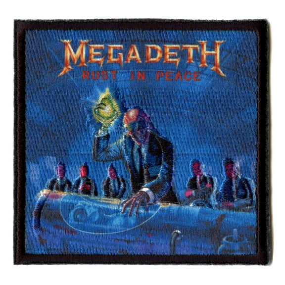 Megadeth Men's Alien Embroidered Patch Black