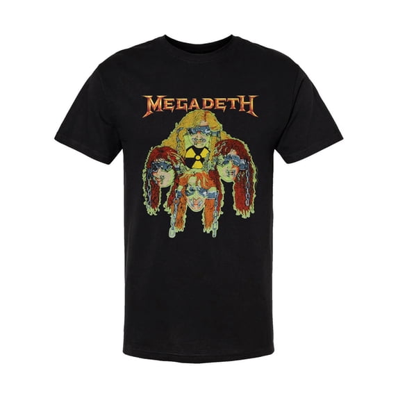 Megadeth Men's Nuclear Glowheads T-Shirt Black X-Large | Officially Licensed Merchandise