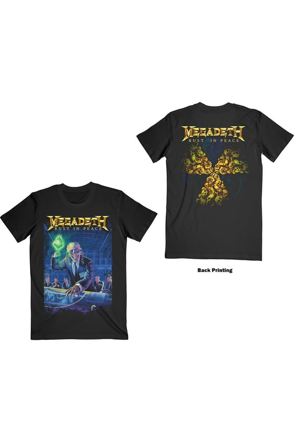 Megadeth Men's Rust In Peace 30th Anniversary Band Logo T-Shirt Large | Officially Licensed Merchandise
