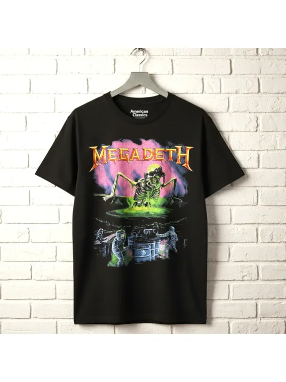 Megadeth No More Mr Nice Guy Men's T Shirt (Black, AdultXL)