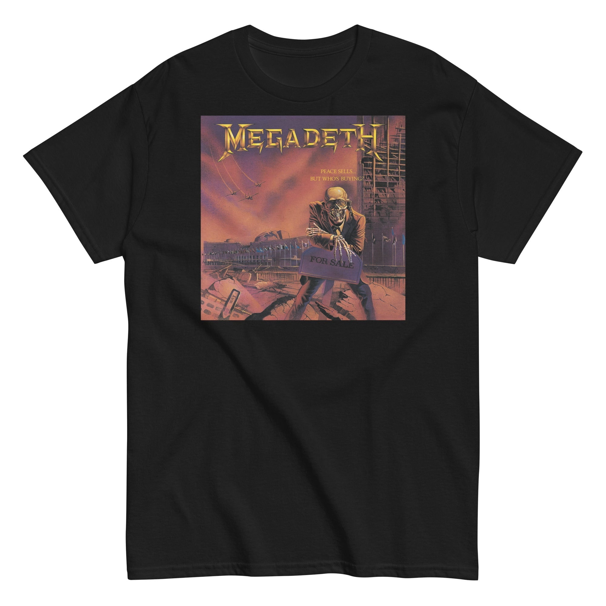 Megadeth Unisex T-Shirt: Peace Sells Album Cover (Back Print