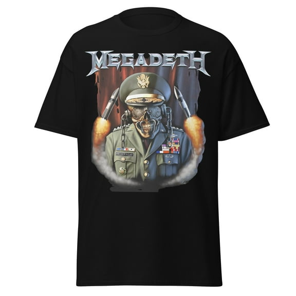 Megadeth - Rattlehead Vic Jumbo Print Unisex T-Shirt - Black - 4XL