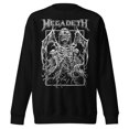 thumbnail image 1 of Megadeth Skeleton Wings Jumbo Print Unisex Sweatshirt - Black - Small, 1 of 5