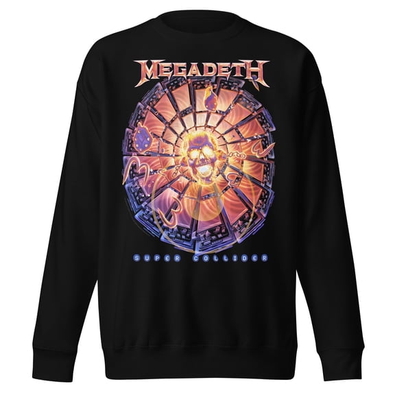 Megadeth Super Collider Jumbo Print Unisex Sweatshirt - Black - Small