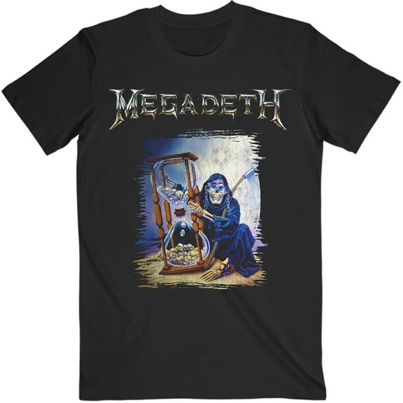 Megadeth Unisex T-Shirt Countdown Hourglass (Small)