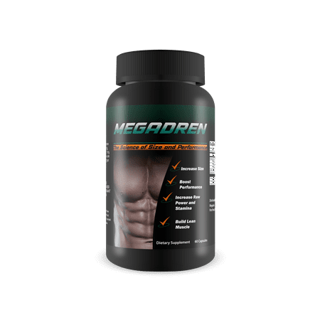 Megadren - The Science Of Size and Performance - Muscle Builder and Stamina Supplement - Increase Power and Build Lean Muscle - Dietary Supplement - 60 Capsules