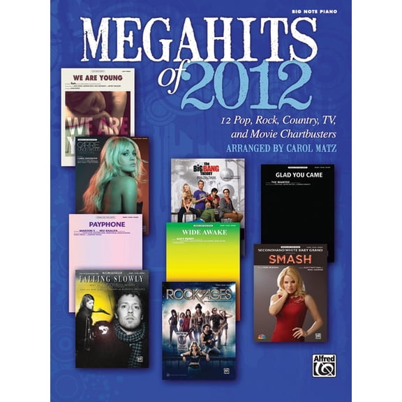 Megahits of 2012 Big Note Piano Songbook
