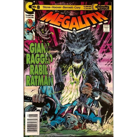 Megalith #8 (Newsstand) VF ; Continuity Comic Book