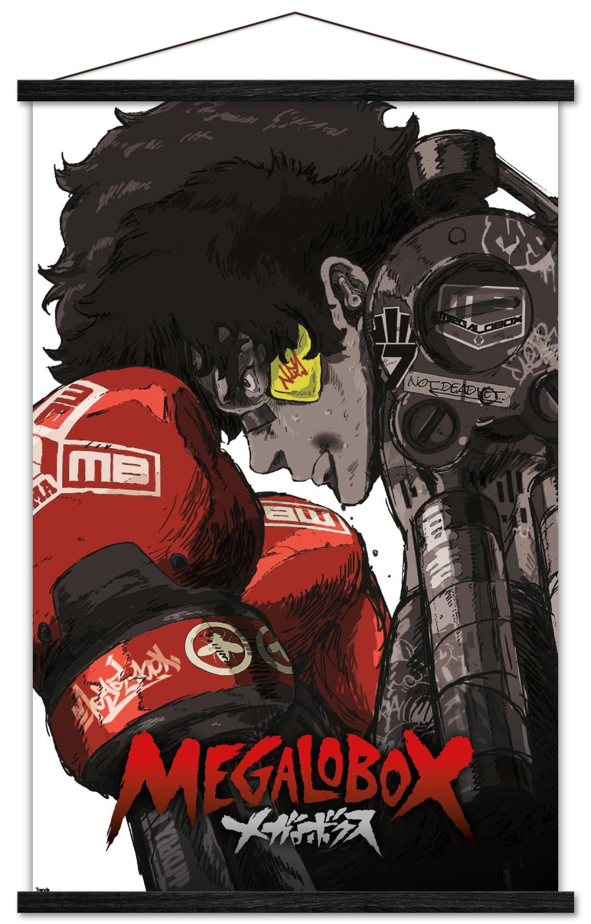 Megalobox - Key Art Wall Poster with Wooden Magnetic Frame, 22.375" x 34"