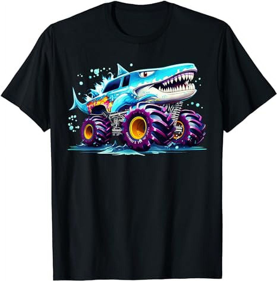 Vintage Monster Truck T Shirt For Men Women Kids Gift