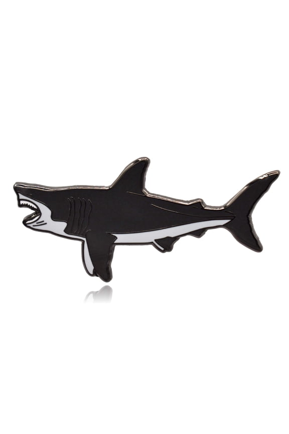 Megalodon Shark Hard Enamel Pin | Clayton Jewelry Labs
