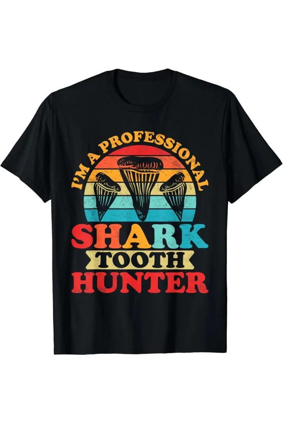 Megalodon Tooth Hunter Shirt, Shark Teeth Fossil Collector Gift unisex T-Shirt
