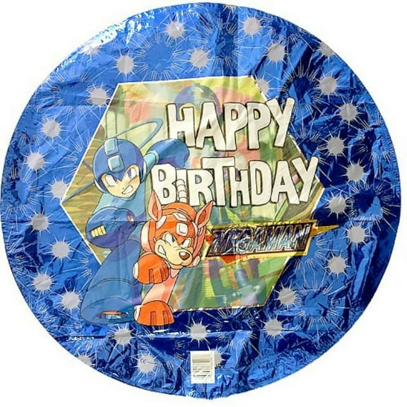 Megaman Happy Birthday 18" Mylar Balloon