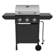 Nexgrill 3-Burner Propane Gas Grill with Side Tables, 27,000BTUs, Stainless Steel Lid, Spacious 429 SQ. In. Cooking Space, BBQ Grill for Outdoor Cooking, Patios, Parties, and More - 720-1012
