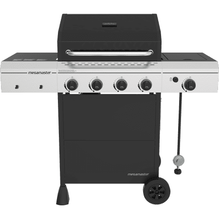 Megamaster 4 Burner Gas Grill with Side Burner, Liquid Propane