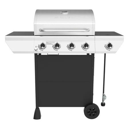 Nexgrill 4-Burner Propane Gas Grill with Side Burner, 52,000BTUs, 562 SQ. In. Cooking Space, BBQ Grill with Stainless Steel Lid & Control Panel for Outdoor Cooking, Patios, and More - 720-0925PA