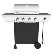 Nexgrill 4-Burner Propane Gas Grill with Side Burner, 52,000BTUs, 562 SQ. In. Cooking Space, BBQ Grill with Stainless Steel Lid & Control Panel for Outdoor Cooking, Patios, and More - 720-0925PA