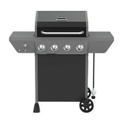 Megamaster Deluxe 2-Burner Gas Grill with Foldable Side Tables, 418 SQ In Cooking Space, 28000 BTUs, Stainless Steel Lid, Propane BBQ Grill for Outdoor Cooking, Patios, Backyards and More -720-0864MA