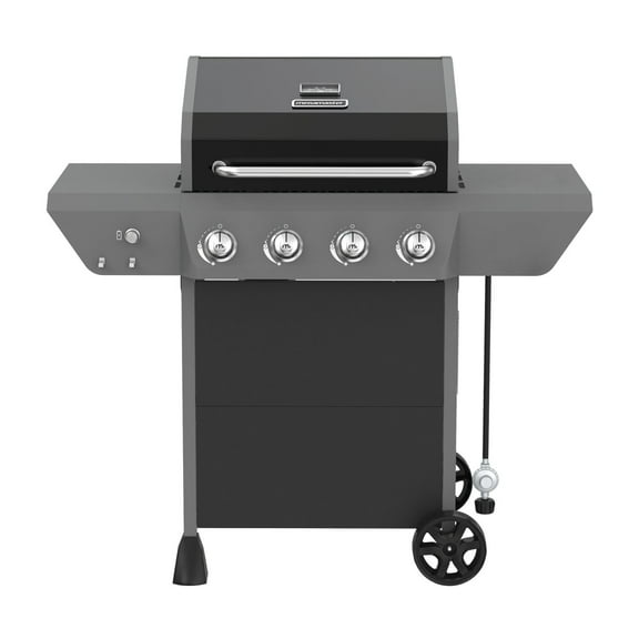 Megamaster 4-Burner Propane Gas Grill with Side Tables, 44,000BTUs, 566.92 SQ. In. Cooking Space, 2 Wheel Transport, Outdoor Kitchen Grill for BBQs, Backyards, Tailgating, and More - 720-1093B