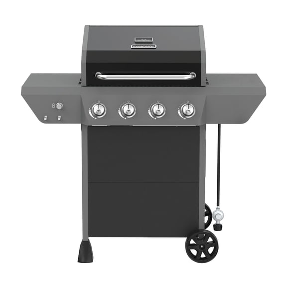 Megamaster 4-Burner Propane Gas Grill with Side Tables, 44,000BTUs, 566.92 SQ. In. Cooking Space, 2 Wheel Transport, Outdoor Kitchen Grill for BBQs, Backyards, Tailgating, and More - 720-1093B