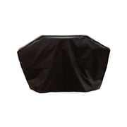 Megamaster 56 Gas Grill Cover, Water-Resistant Polyester/PVC, Adjustable Straps, Built-In Storage Pouch, Fits 3-4 Burner Grills, Black, 700-20141