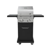 Megamaster Deluxe 2-Burner Gas Grill with Foldable Side Tables, 418 SQ In Cooking Space, 28000 BTUs, Stainless Steel Lid, Propane BBQ Grill for Outdoor Cooking, Patios, Backyards and More -720-0864MA