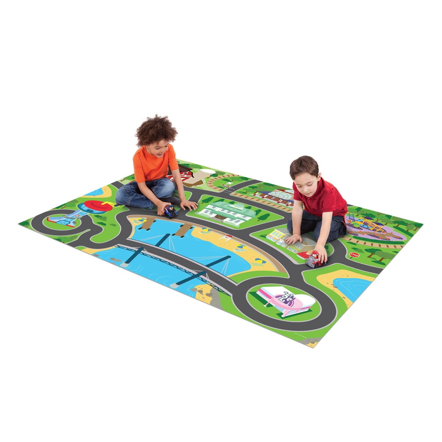 Megamat Jumbo Floor Playmat with 2 Character Vehicles (Paw Patrol)