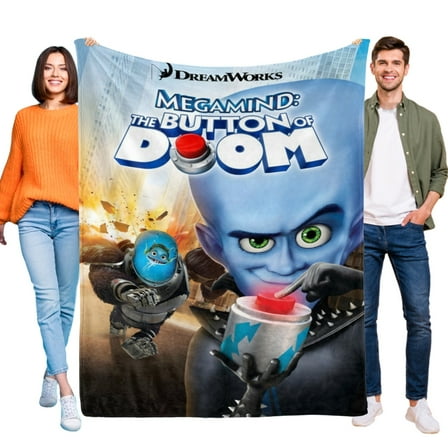 Megamind vs.the Doom Syndicate Throw Blanket for Kids and Adults Soft and Cozy Blankets Gifts 30x40 Inch