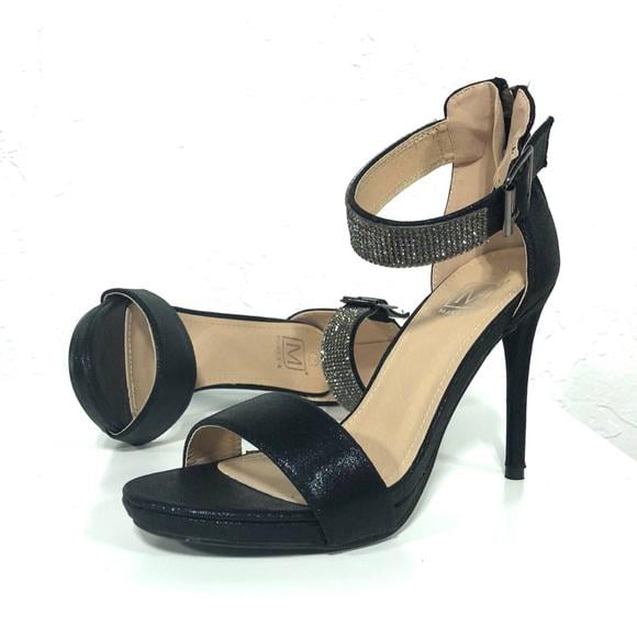  XYD Women Open Toe Kitten Sandals Cutout Low Heel Mules Daily  Wear Dress Slides Multi Strap Summer Pumps Shoes Size 4 Nude