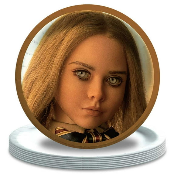 Megan M3GAN movie Paper Plates Birthday Decorations Party Supplies Tableware Disposable Dinnerware