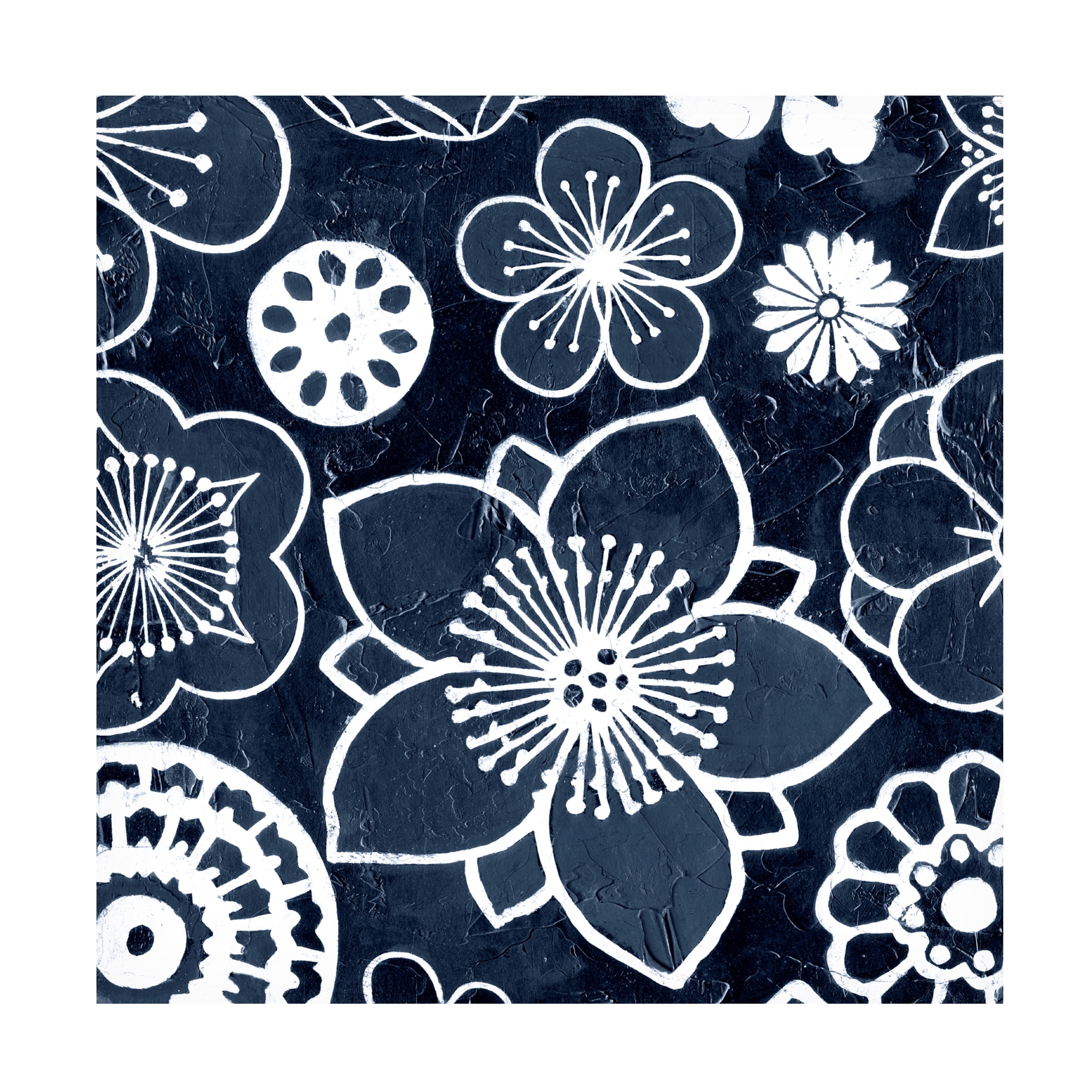 Megan Meagher 'Navy Cascade I' Canvas Art