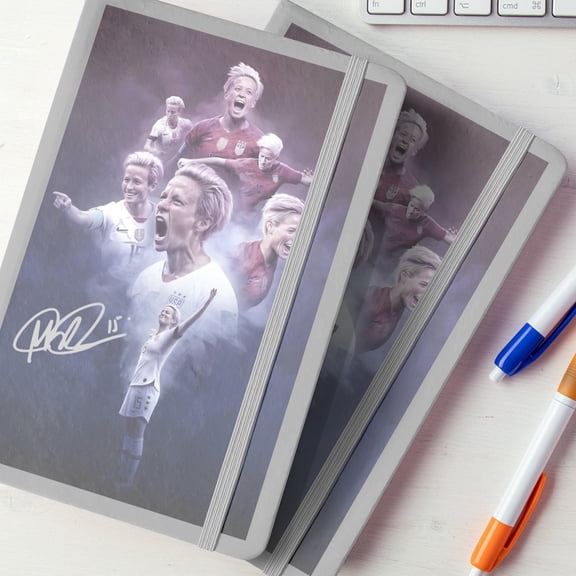 Megan Rapinoe Custom Printed Notebook.