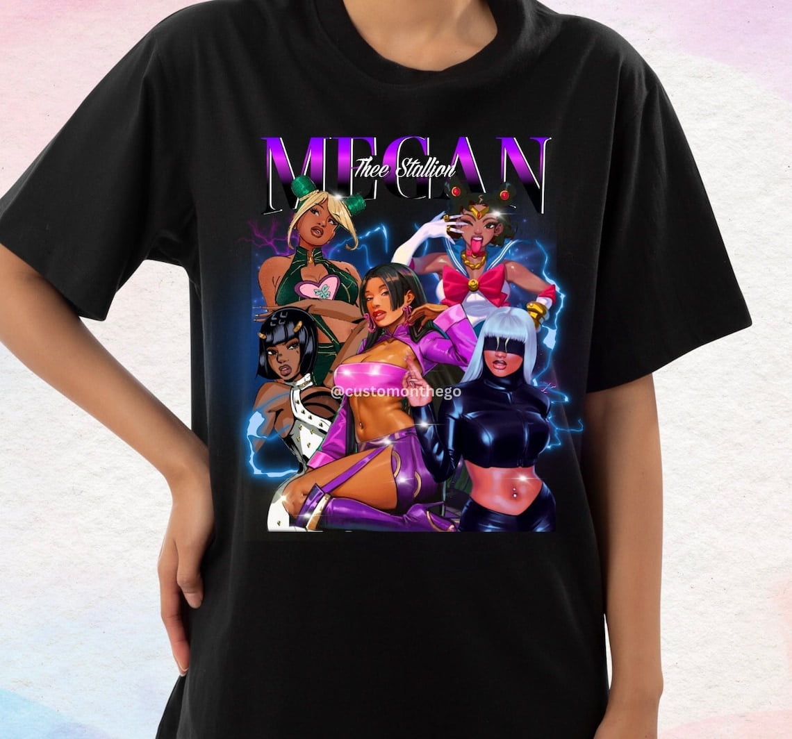 Megan Thee Anime Shirt, Megan Cosplay Art Shirt, Stallion Shirt, Stallion  90s Shirt, Trendy Unisex Tee, Megan Thee - Walmart.com