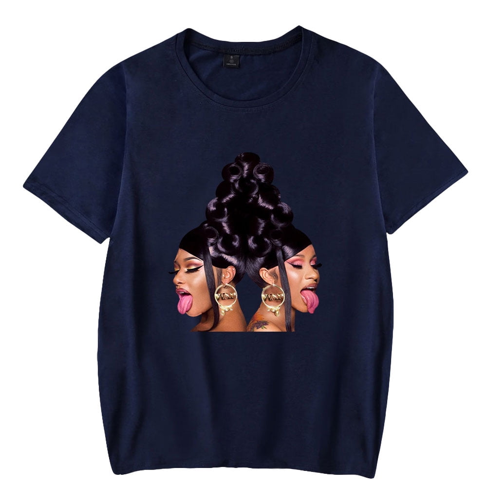 Megan Thee Stallion Casual Short Sleeve T-shirts Men Women Rapper ...