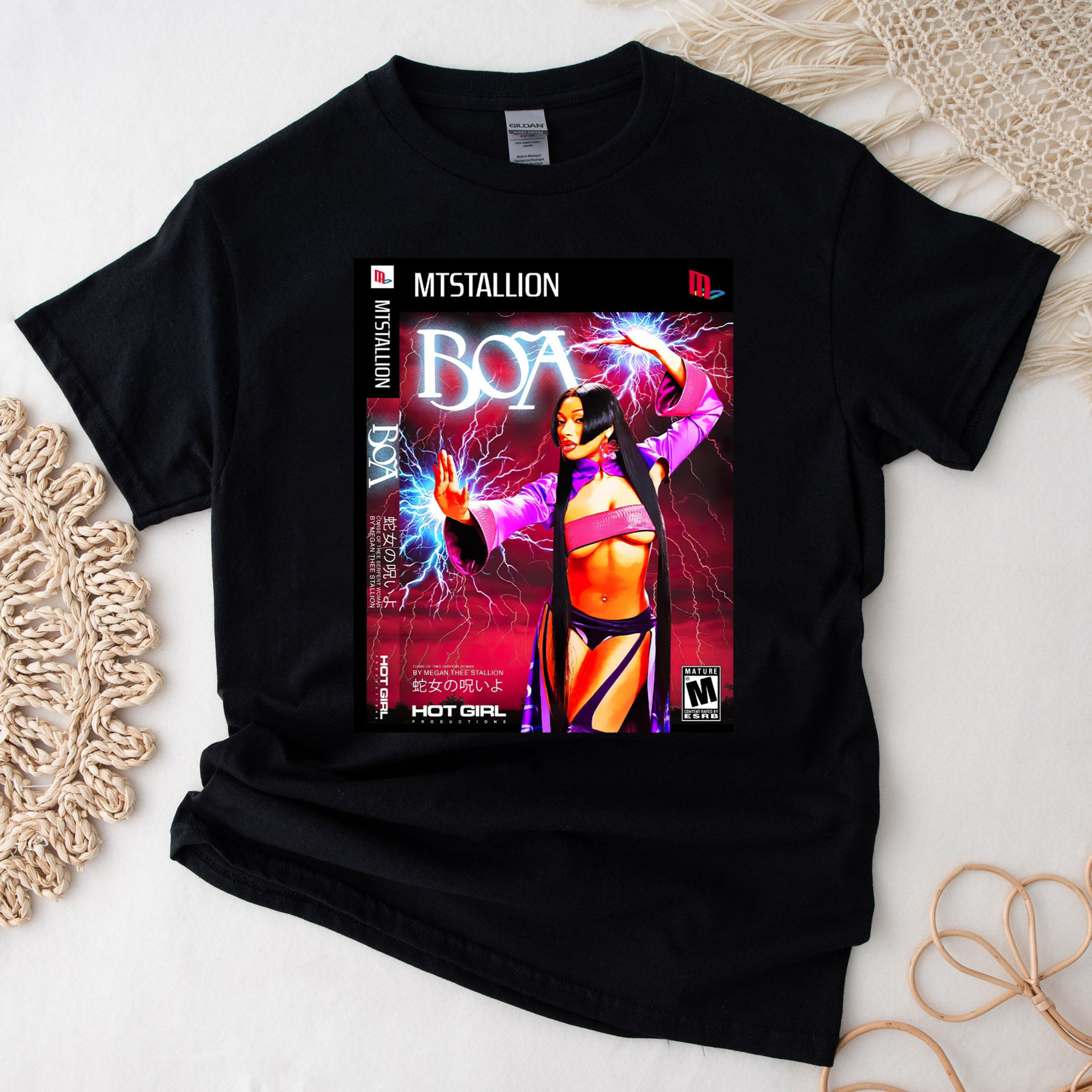 Megan Thee Stallion MTStallion BOA Tee Shirt, Megan The Stallion Tshirt ...