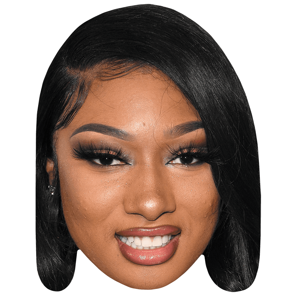 Megan Thee Stallion (Make Up) Big Head. Larger than life mask
